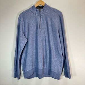 English Laundry 1/4 Zip Men’s XL Blue Shirt Long Sleeve Pullover